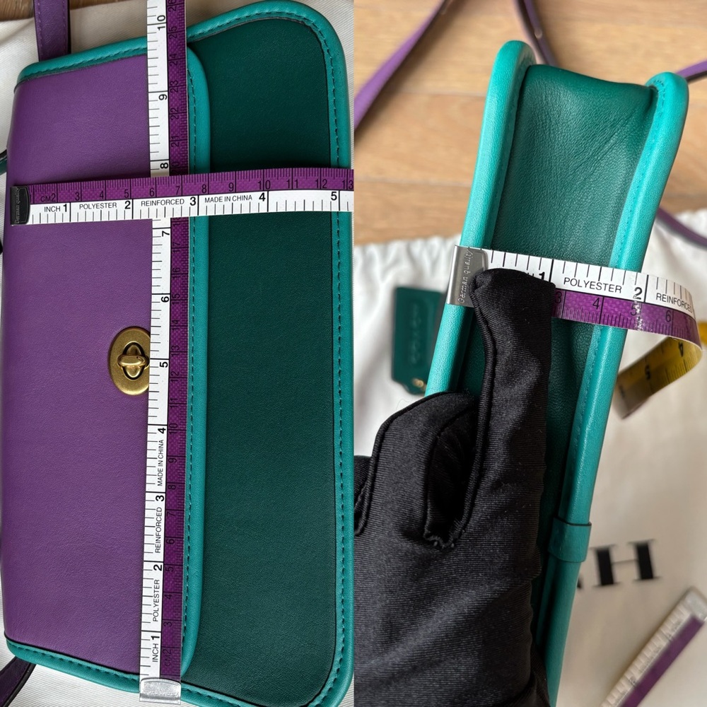 COACH Turnlock Clutch in Colorblock - Picture 16 of 16
